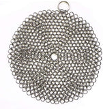 316 Premium Stainless Steel Cast Iron Cleaner, Chainmail Scrubber for Cast Iron Pan Pre-Seasoned Pan Dutch Ovens Waffle Iron Pans Scraper Cast Iron - LivanaNatural