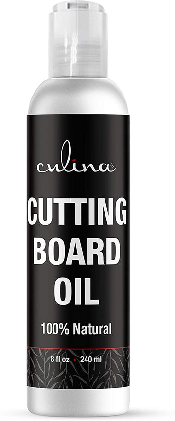 Culina Cutting Board & Butcher Block Conditioning & Finishing Oil | Mineral Oil Free |100% Plant Based & Vegan, Best for Wood & Bamboo Conditioning & Finishing, Makes Cleaning Wood Easier - LivanaNatural 