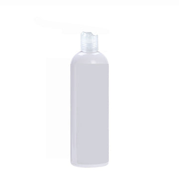 BulkDIY White PET Plastic Bottle - Cosmo 240 ml (8 oz)-w/Natural Flip Disc Cap and Induction Seal - Livananatural