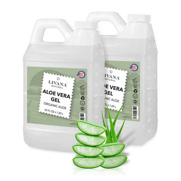 Aloe Vera Gel - Organic Aloe Vera - 64 fl oz - 2 Pack - Livananatural