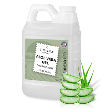 Aloe Vera Gel - Organic Aloe Vera - 64 fl oz - Livananatural