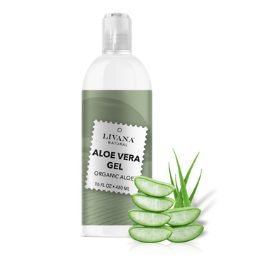Aloe Vera Gel - Organic Aloe Vera - 16 fl oz - Livananatural