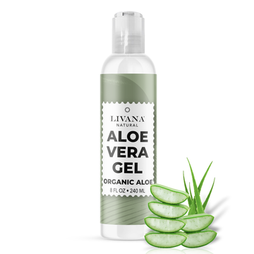 Aloe Vera Gel from Organic Aloe - 8-fl-oz - Livananatural