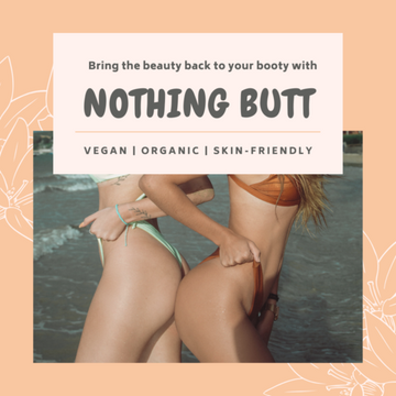 Nothing Butt - Butt Acne Lotion for the Flip Side, Vegan Organic 4 FL OZ - Livananatural