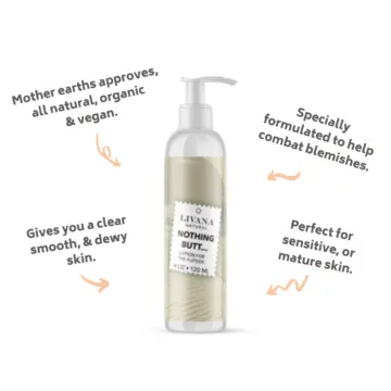 Nothing Butt Blemish Lotion - Butt Acne Blemish Clearing Lotion 4 FL OZ 2 Pack - Livananatural