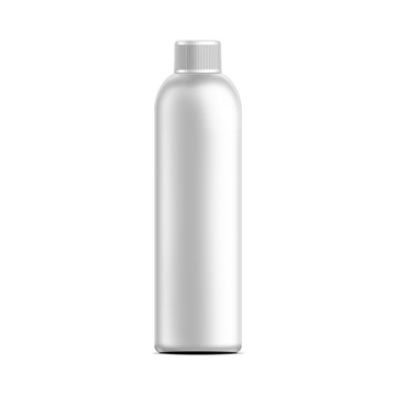 BulkDIY White PET Plastic Bottle - Cosmo 240 ml (8 oz)-w/White  Threaded Cap and Induction Seal - Livananatural