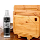 Culina Natural Mineral Oil for Bamboo Butcher Blocks |Kosher OU certified | Food-Grade, 8 fl oz | Made in USA - Livananatural