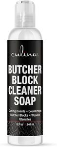 Culina All Natural Cutting Board Butcher Block Countertop wooden Utensils soap cleaner - LivanaNatural 