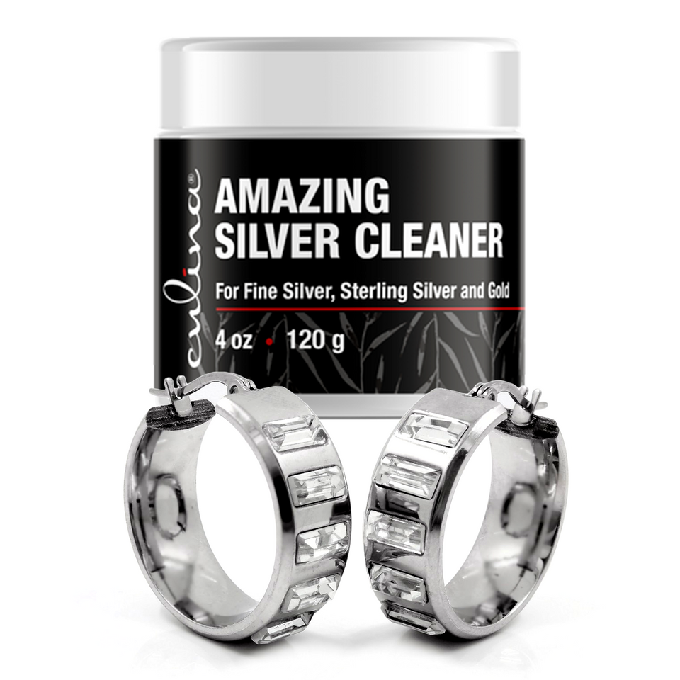 Culina Foaming Silver Cleaner | Silver Polish | Kosher OU Certified | Made in USA - Livananatural